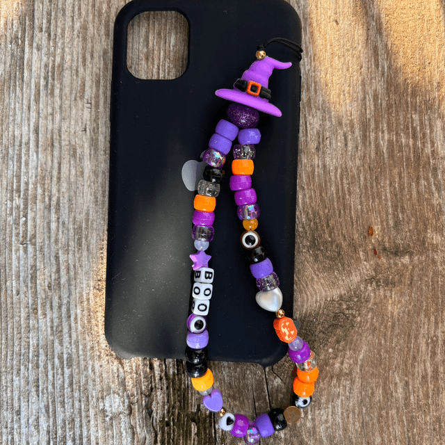 Grigri de téléphone Halloween Sorcière 🧙BOO - Taille S