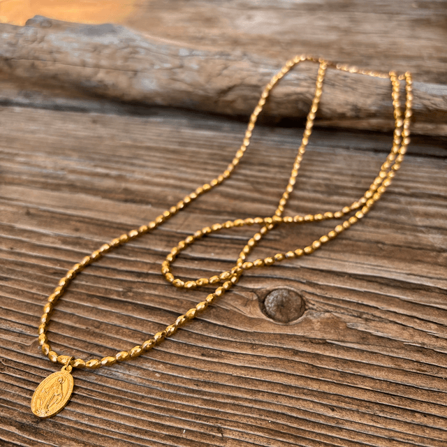 Bracelet 6 tours et Collier Médaille Miraculeuse