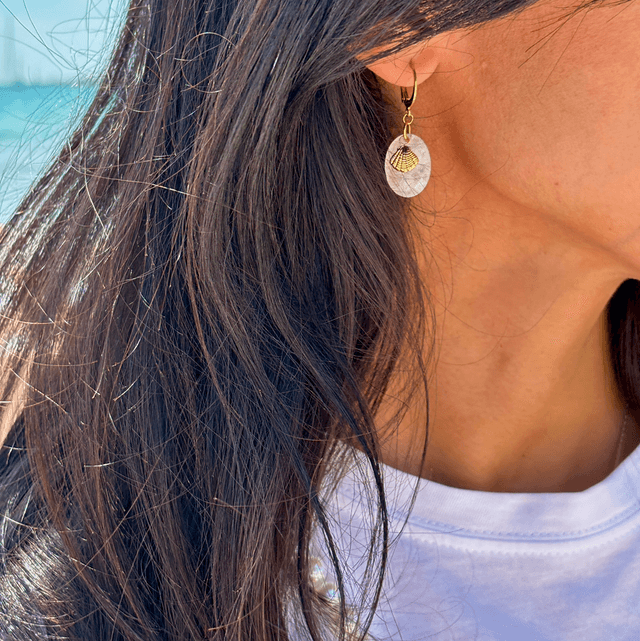 Dormeuses Shell Cristal 