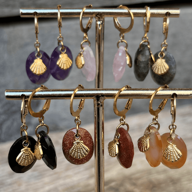 Dormeuses Shell Cristal 