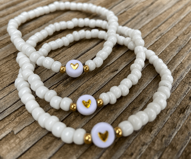 Bracelet Cœur blanc