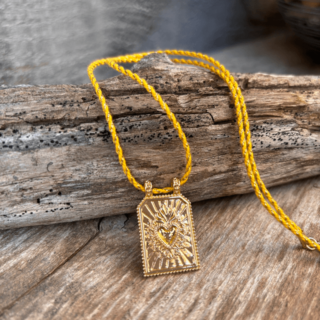 Collier Tarot Cœur Jaune