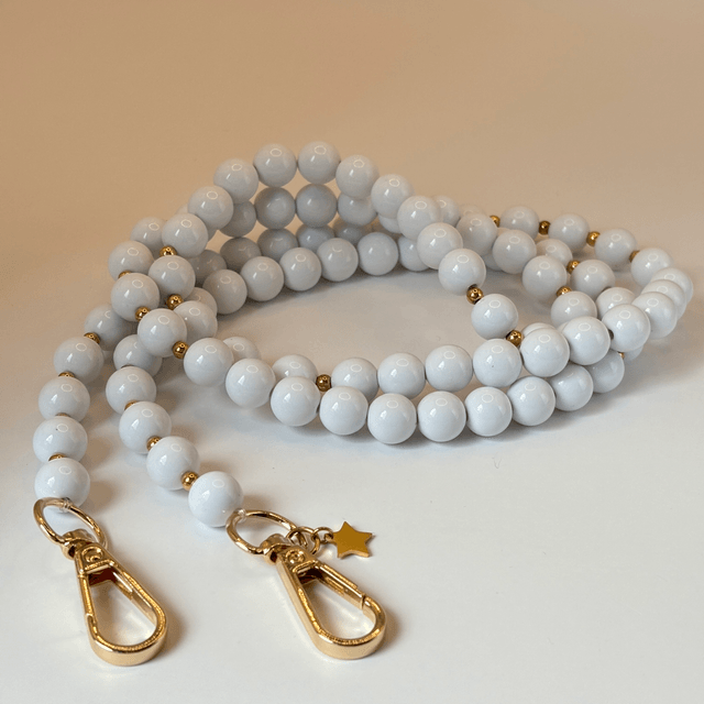Bandoulière Agathe blanche 120cm