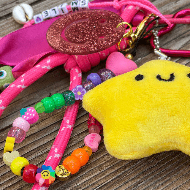 Grigri de Sac Big Smiley rose SMILE