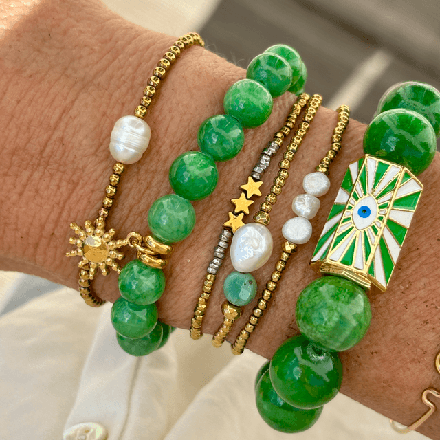 Bracelet Jade Green Soleil