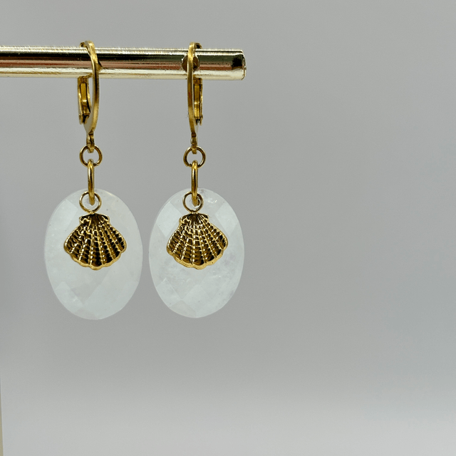 Dormeuses Shell Cristal 