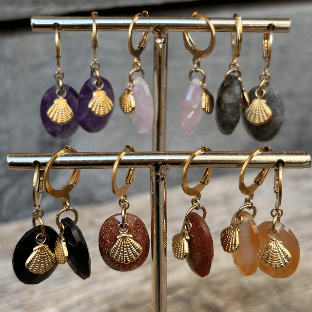 Dormeuses Shell Goldstone