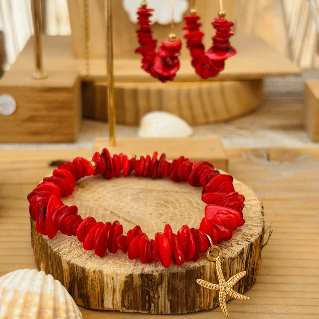 Bracelet Étoile Corail