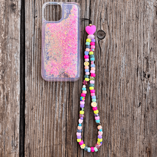 Grigri de téléphone Bonbon d’Amour 🩷 Multico pastel - Taille M