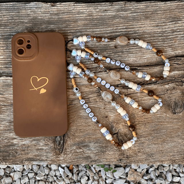 Grigri de téléphone Stone camel AMOUR - Taille S