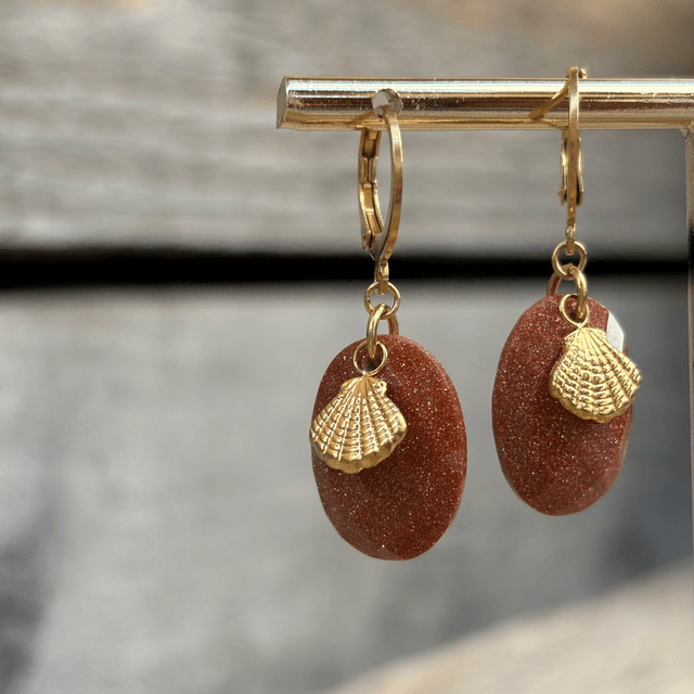 Dormeuses Shell Goldstone