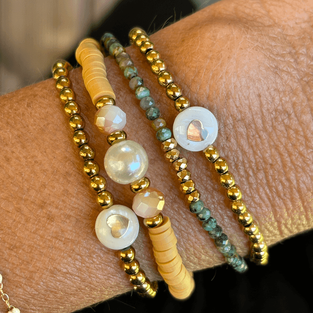 Bracelet Coeur nacre 