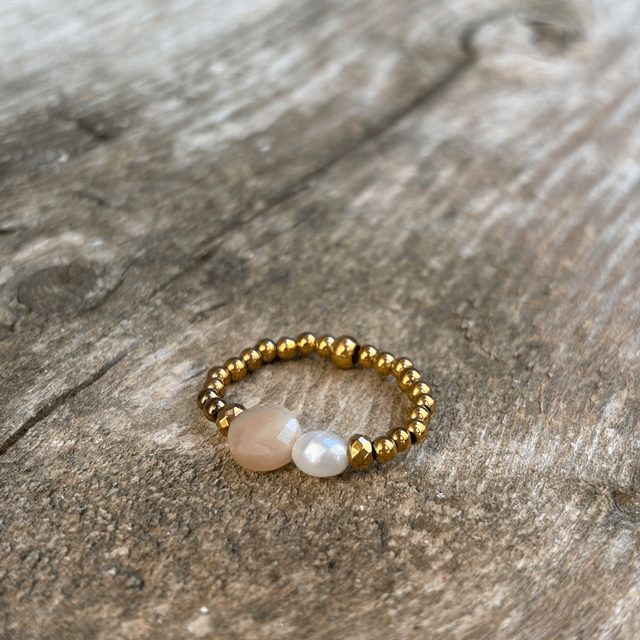 Bague Duo Pastille Pierre de Soleil