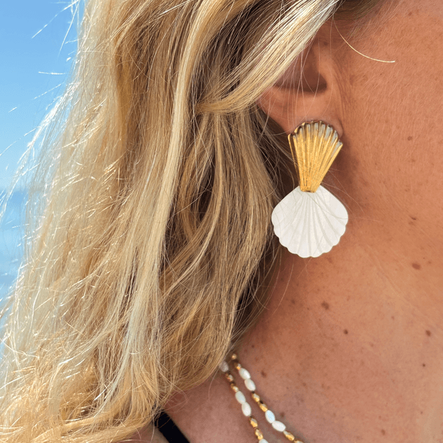 Boucles d’oreilles Duo Nacré