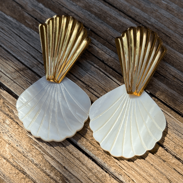 Boucles d’oreilles Duo Nacré