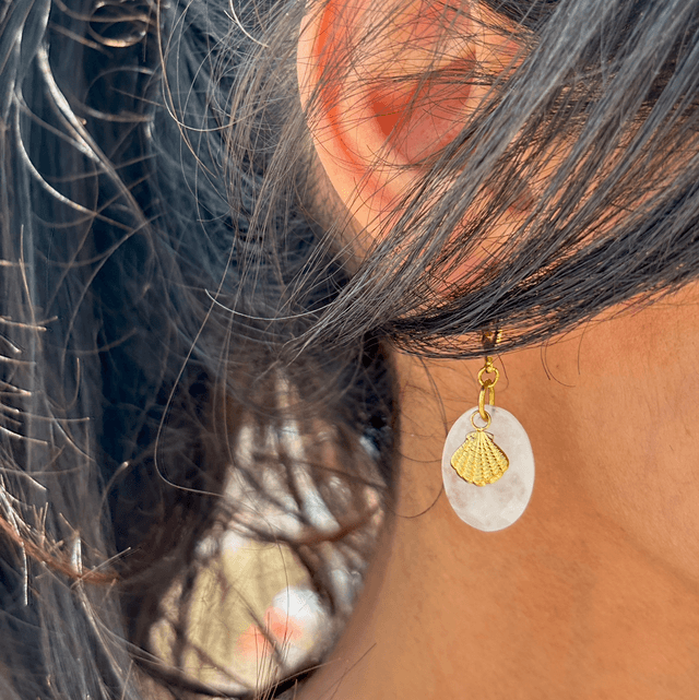 Dormeuses Shell Cristal 