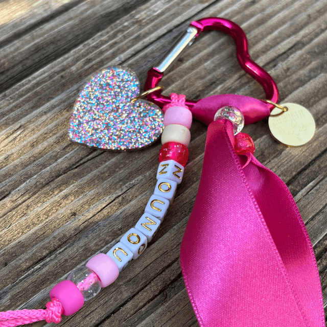 Porte-clés Grigri NOUNOU rose