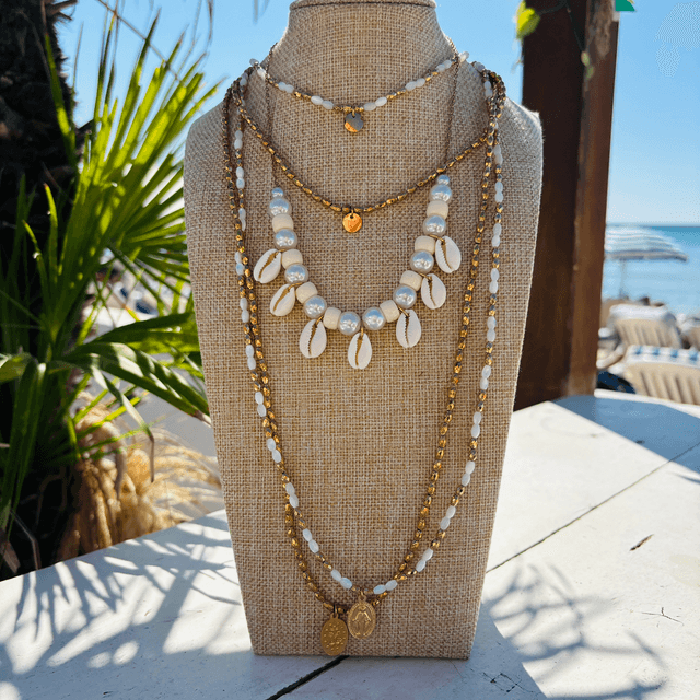 Collier Coquillages et Perles nacrées