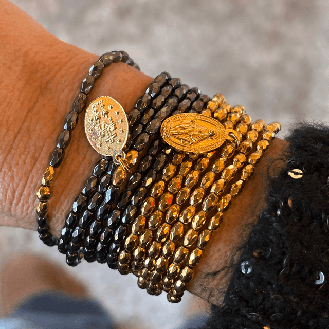 Bracelet 6 tours et Collier Médaille Miraculeuse