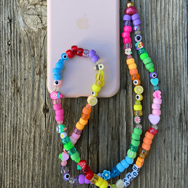 Grigri de téléphone personnalisable Bonbon multicolore