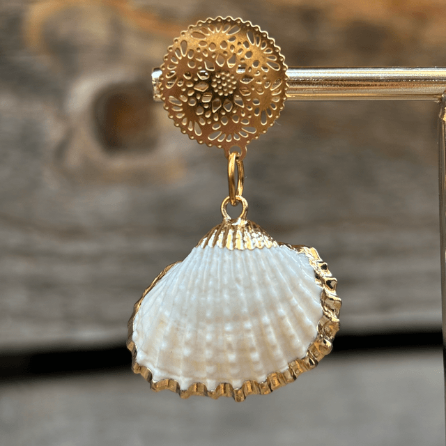 Boucles d’oreilles coquillages naturels