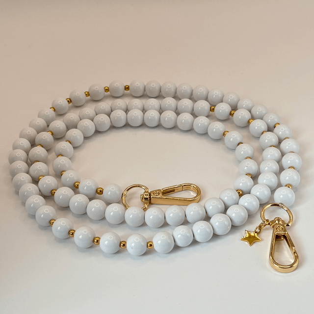 Bandoulière Agathe blanche 120cm