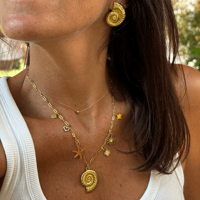 Boucles d’oreilles Ammonite