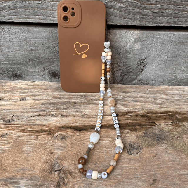 Grigri de téléphone Stone camel LOVE HAPPINESS - Taille M