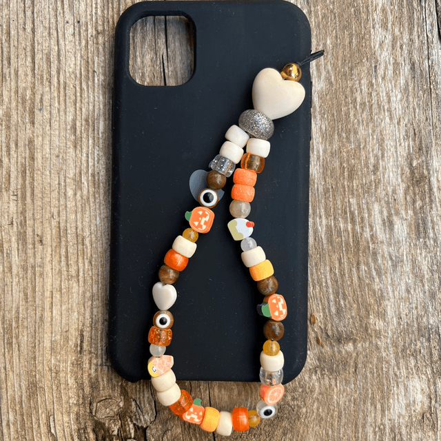Grigri de téléphone Halloween Citrouille 🎃 Taille S