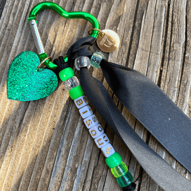 Porte-clés Grigri BISOUS vert
