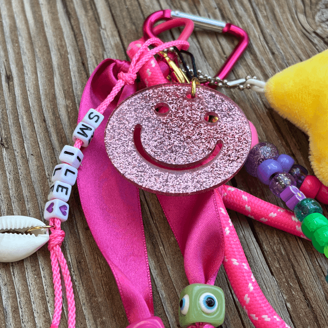 Grigri de Sac Big Smiley rose SMILE