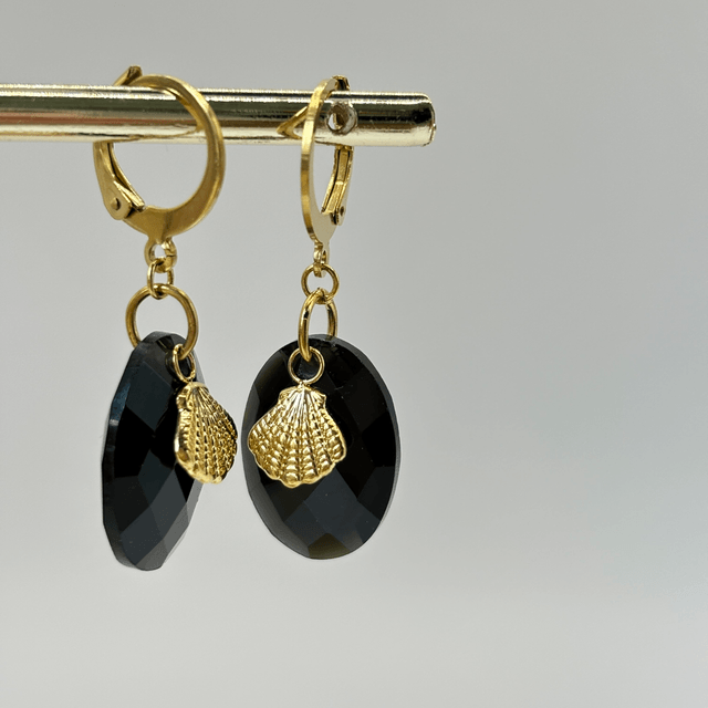 Dormeuses Shell Onyx