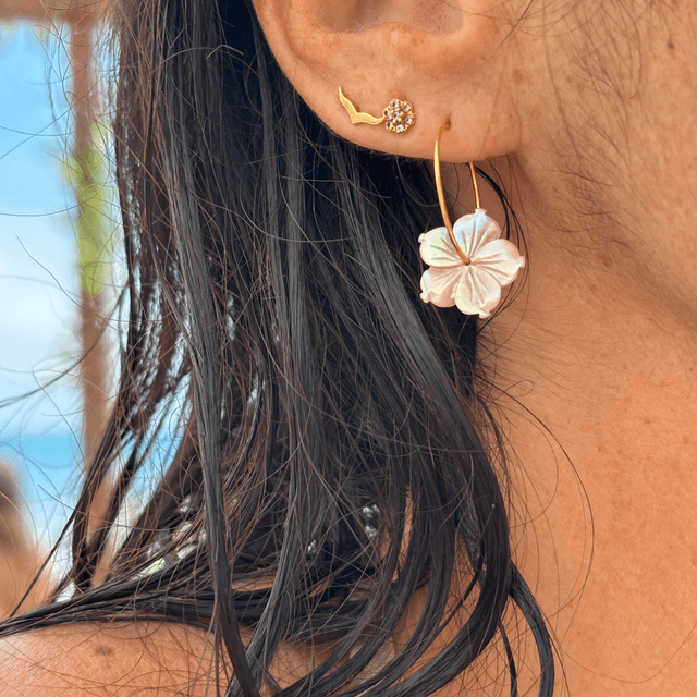 Boucles d’oreilles Vahiné rose