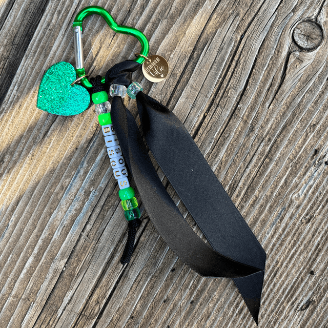 Porte-clés Grigri BISOUS vert