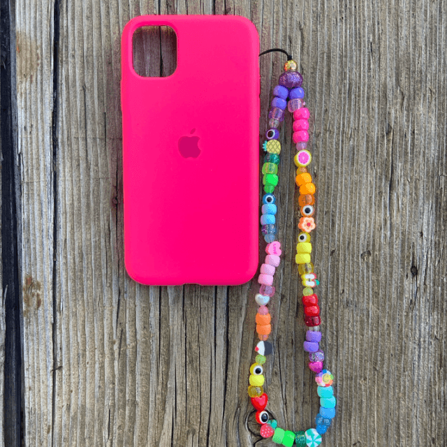 Grigri de téléphone personnalisable Bonbon multicolore