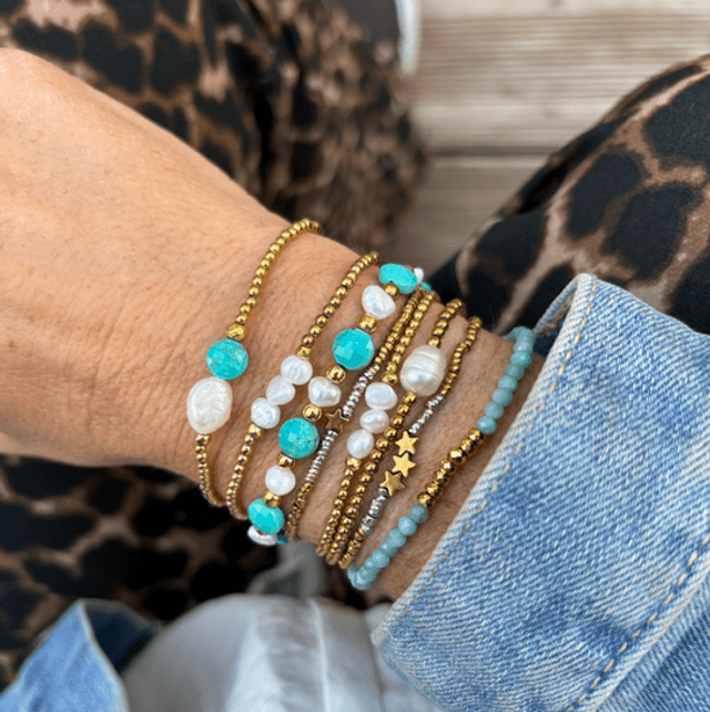 Bracelet Pastille turquoise