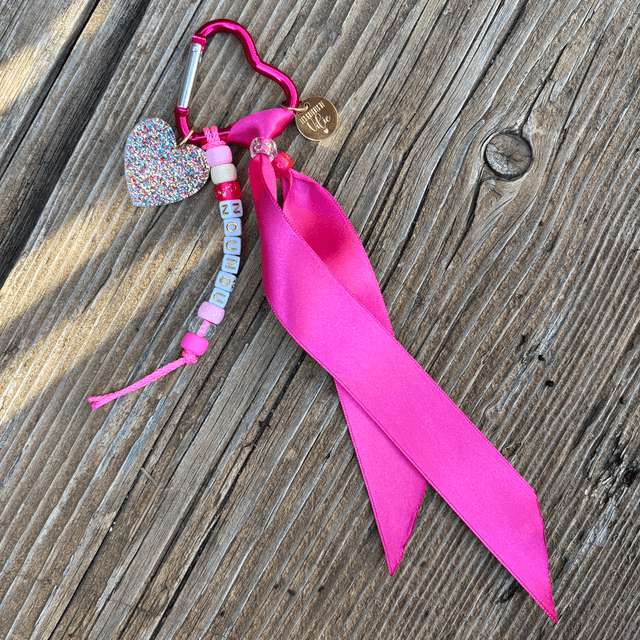 Porte-clés Grigri NOUNOU rose