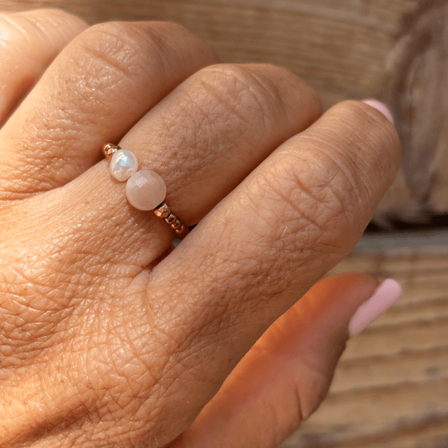 Bague Duo Pastille Pierre de Soleil