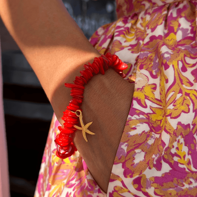 Bracelet Étoile Corail