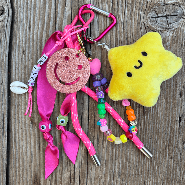 Grigri de Sac Big Smiley rose SMILE