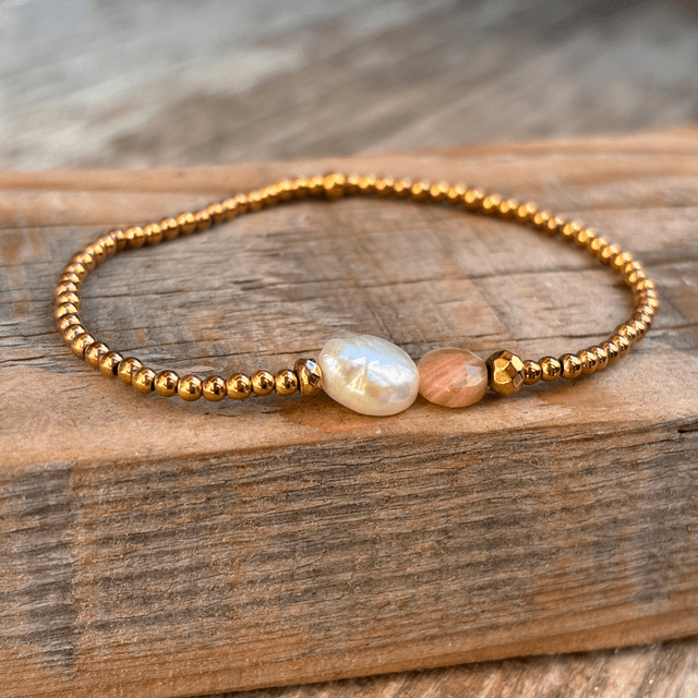 Bracelet Duo Pastille Pierre de Soleil 